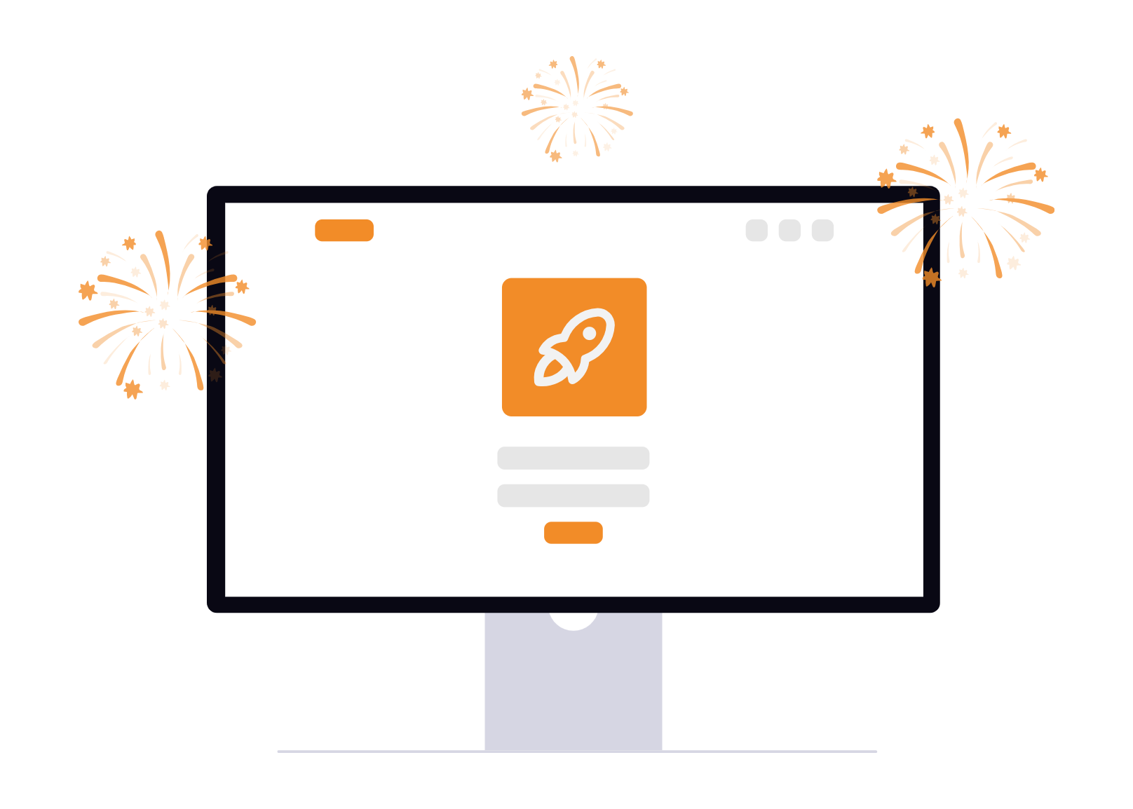 ホームページ公開後の運用スタートを表したイラスト